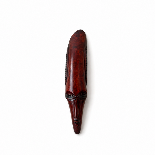 African Mask Wall Hanging - Bald
