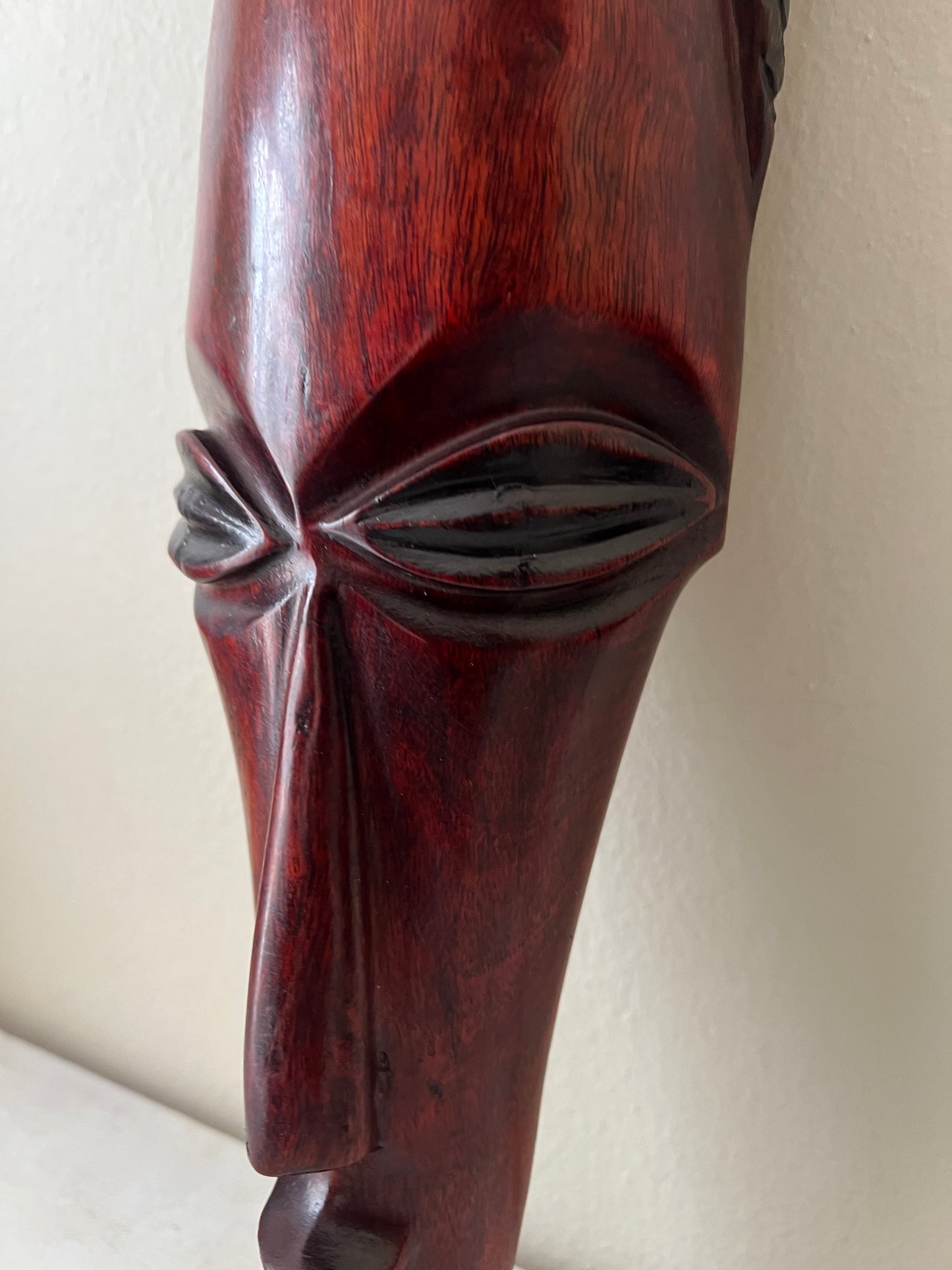 African Mask Wall Hanging - Bald
